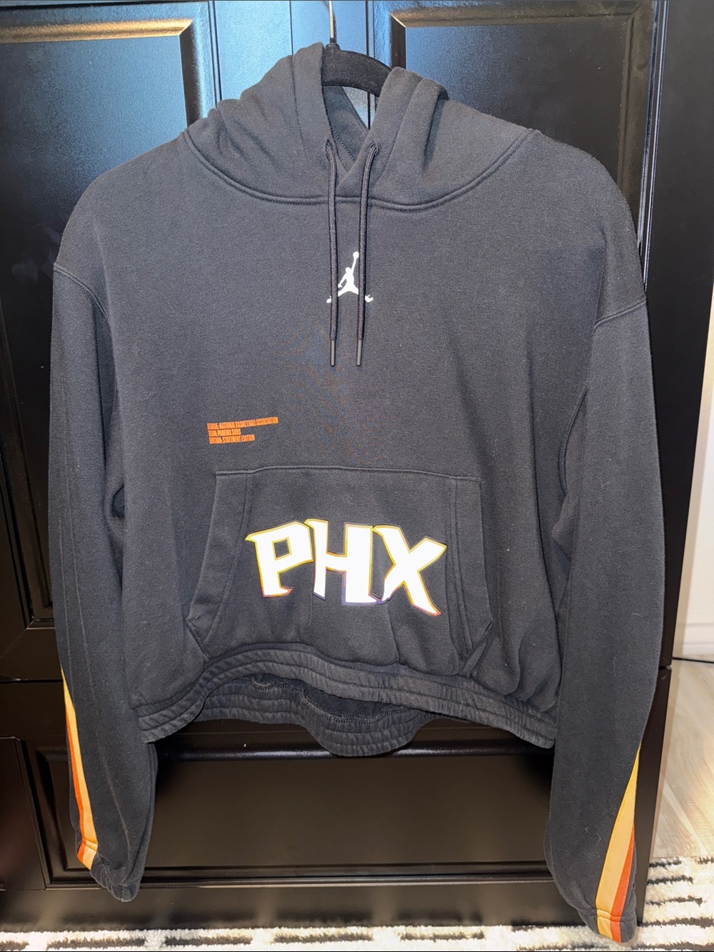 Women's Phoenix Suns Jordan Brand Black Courtside Statement Edition Pullover Hoo
